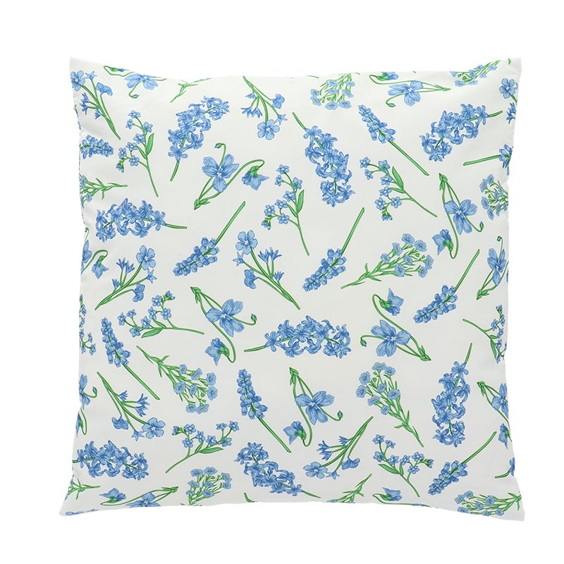 Outdoor Cushion Flowers Blue 