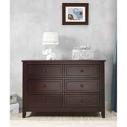 SF Home Kids Bedroom 6-Drawer Dresser in Espresso Wood Finish - Free Shipping 