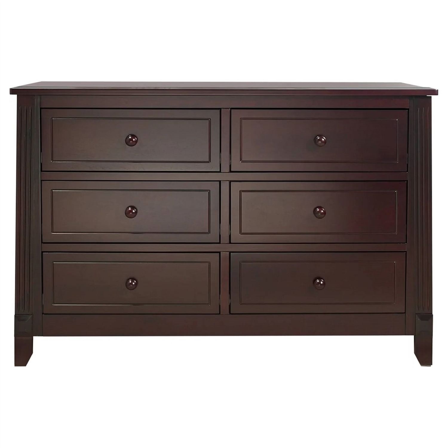 SF Home Kids Bedroom 6-Drawer Dresser in Espresso Wood Finish - Free Shipping 