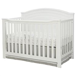 SF Home Solid Wood Convertible Crib in White - Toddler Bed Sold Separately - Free Shipping 