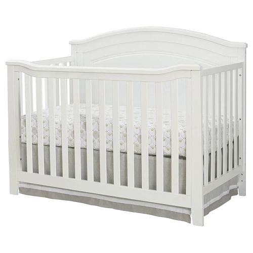 SF Home Solid Wood Convertible Crib in White - Toddler Bed Sold Separately - Free Shipping