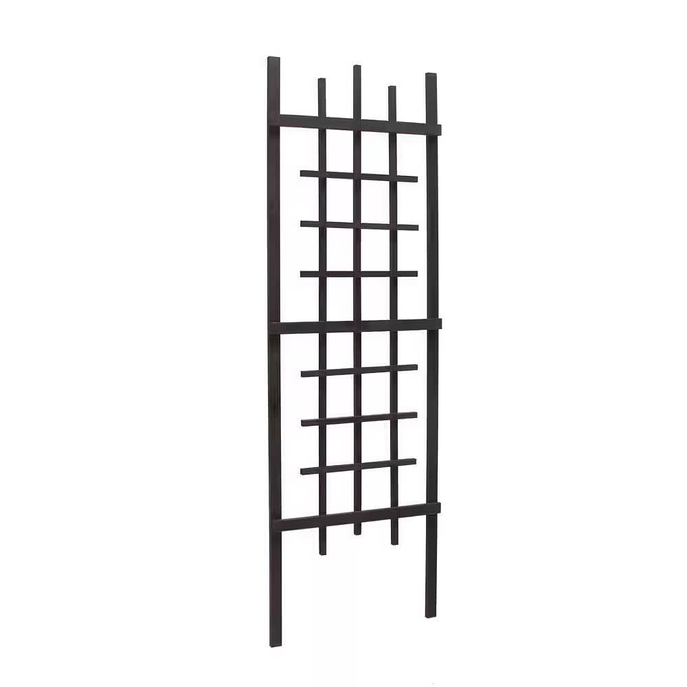 72-inch Modern Garden Trellis in Black Wood Finish - Free Shipping