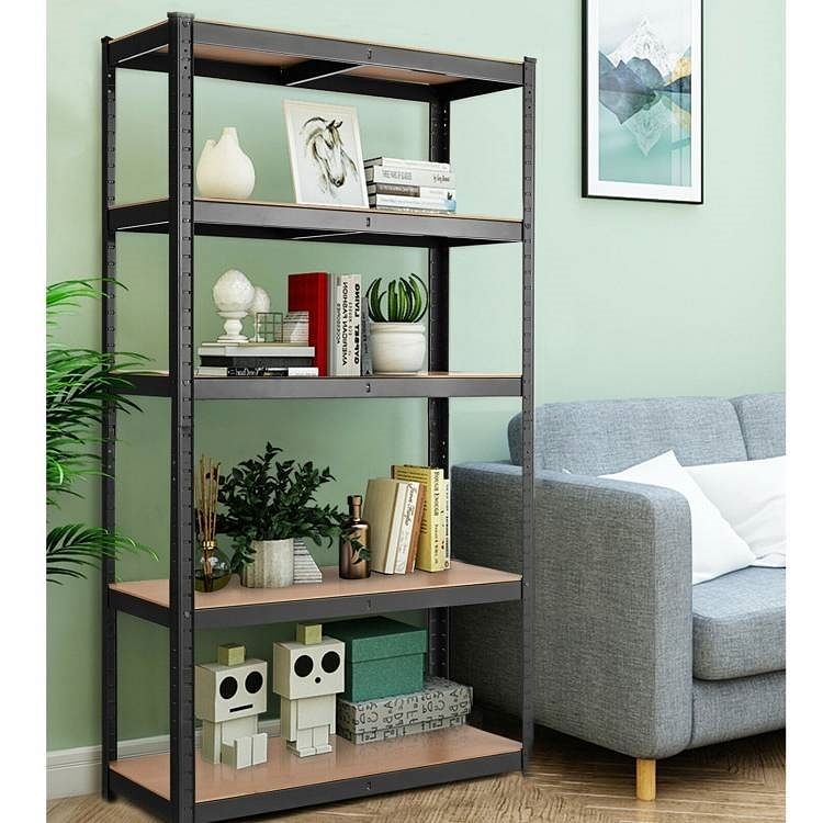 Black Heavy Duty 60-inch 5 Tier Adjustable Shelving Unit Garage Storage Rack - Free Shipping 