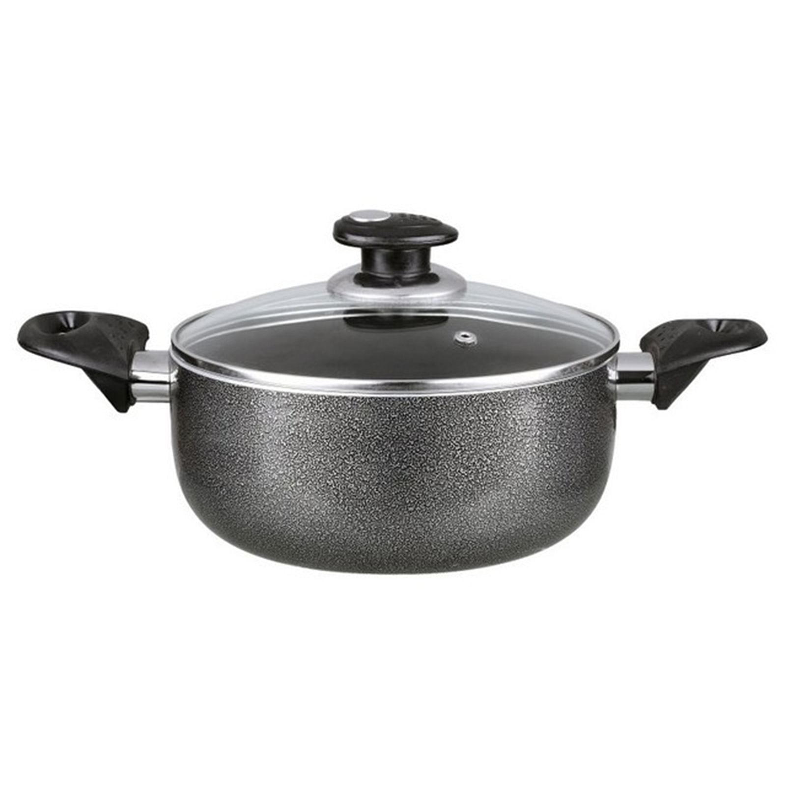 Brentwood 6 Quart Non-Stick Aluminum Dutch Oven in Black - Free Shipping 