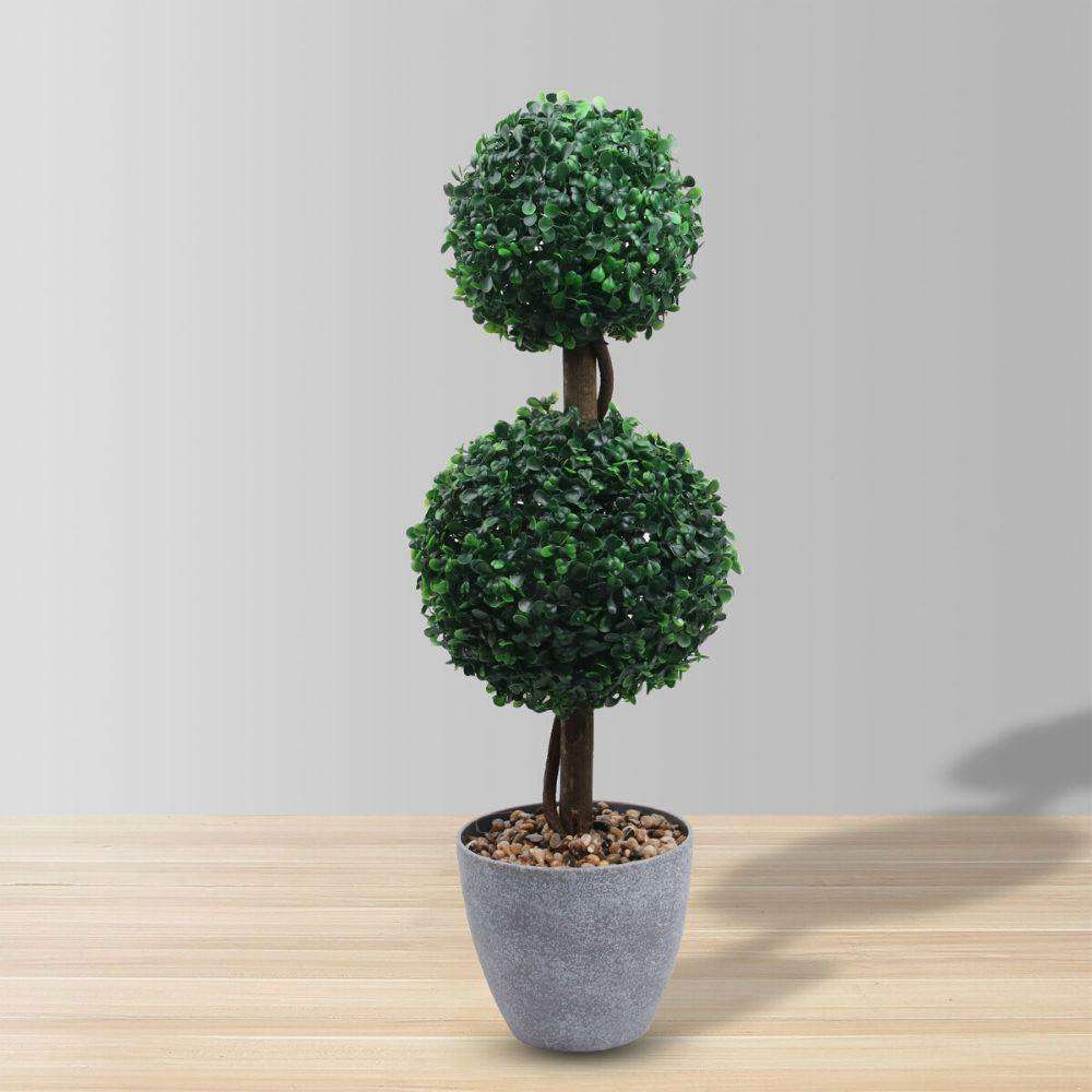 Bristol Faux Potted Boxwood Topiary Plant 26'' 