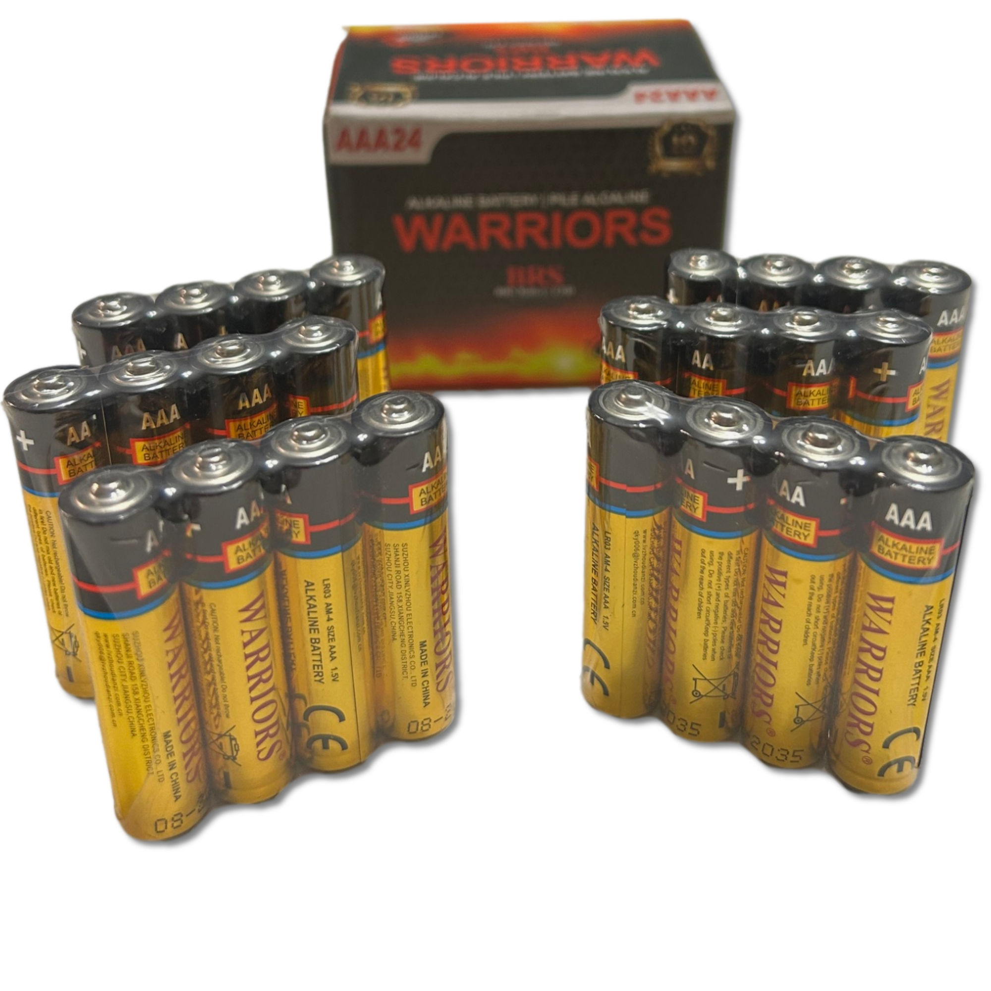 BRS AAA Alkaline Batteries — 24‑Pack (BRSLR03AAA)