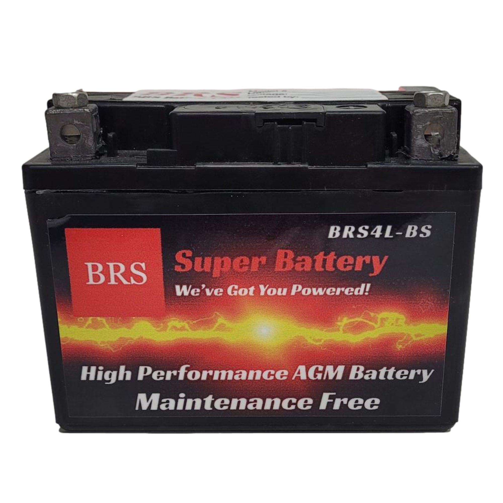 High Performance BRS4L-BS 2 Year Warranty & Smart Charger / Maintainer Combo Bundle Kit 12v Sealed AGM PowerSports Battery