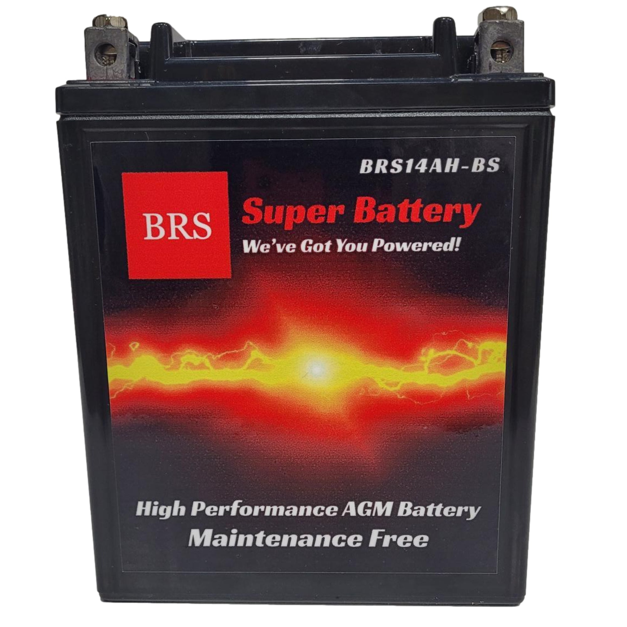 High Performance BRS14AH-BS 12v Sealed AGM PowerSport 2 Year Warranty
