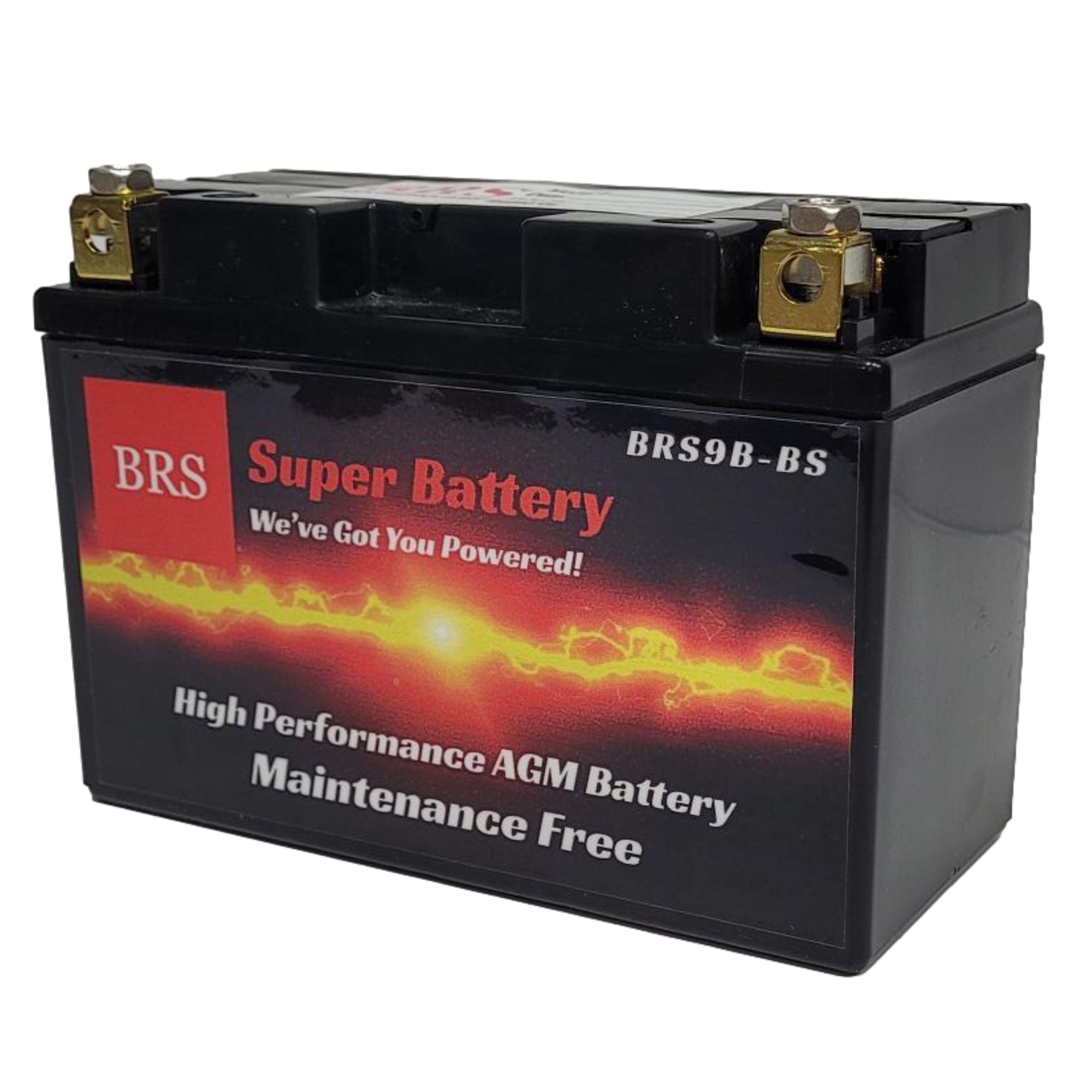 High Performance BRS9B-BS 12v Sealed AGM PowerSport 2 Year Warranty