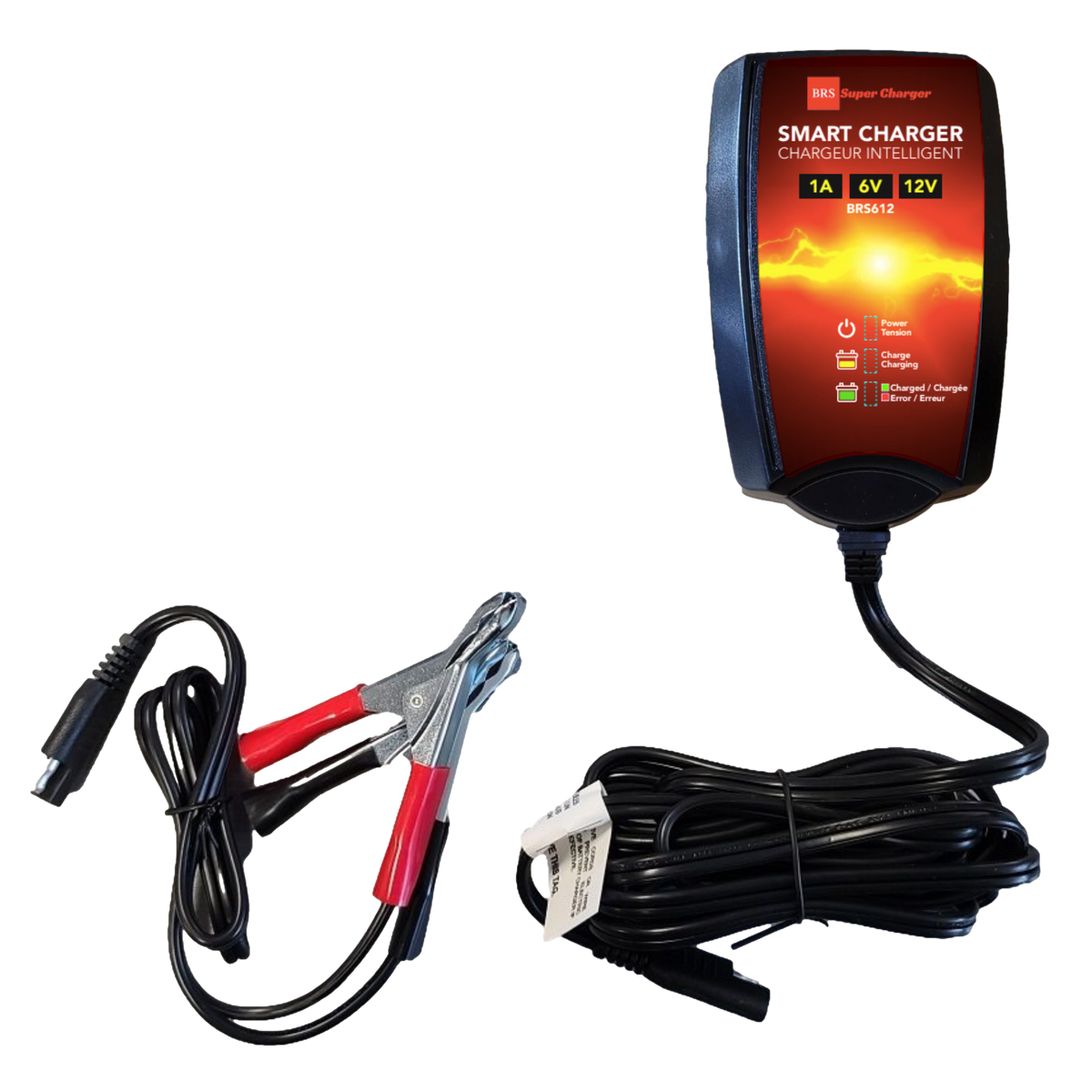 BRS14AH-BS 30 Day Warranty Battery & Smart Charger / Maintainer Combo Bundle Kit