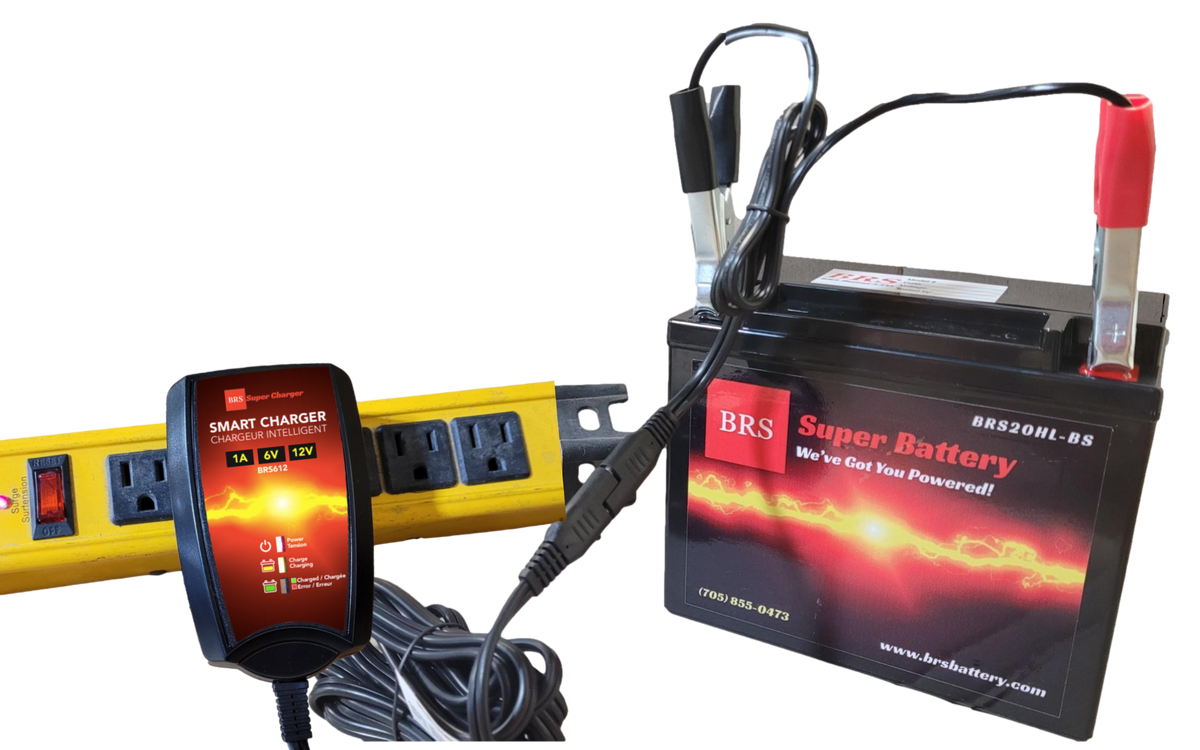 BRS4L-BS 30 Day Warranty Battery & Smart Charger / Maintainer Combo Bundle Kit