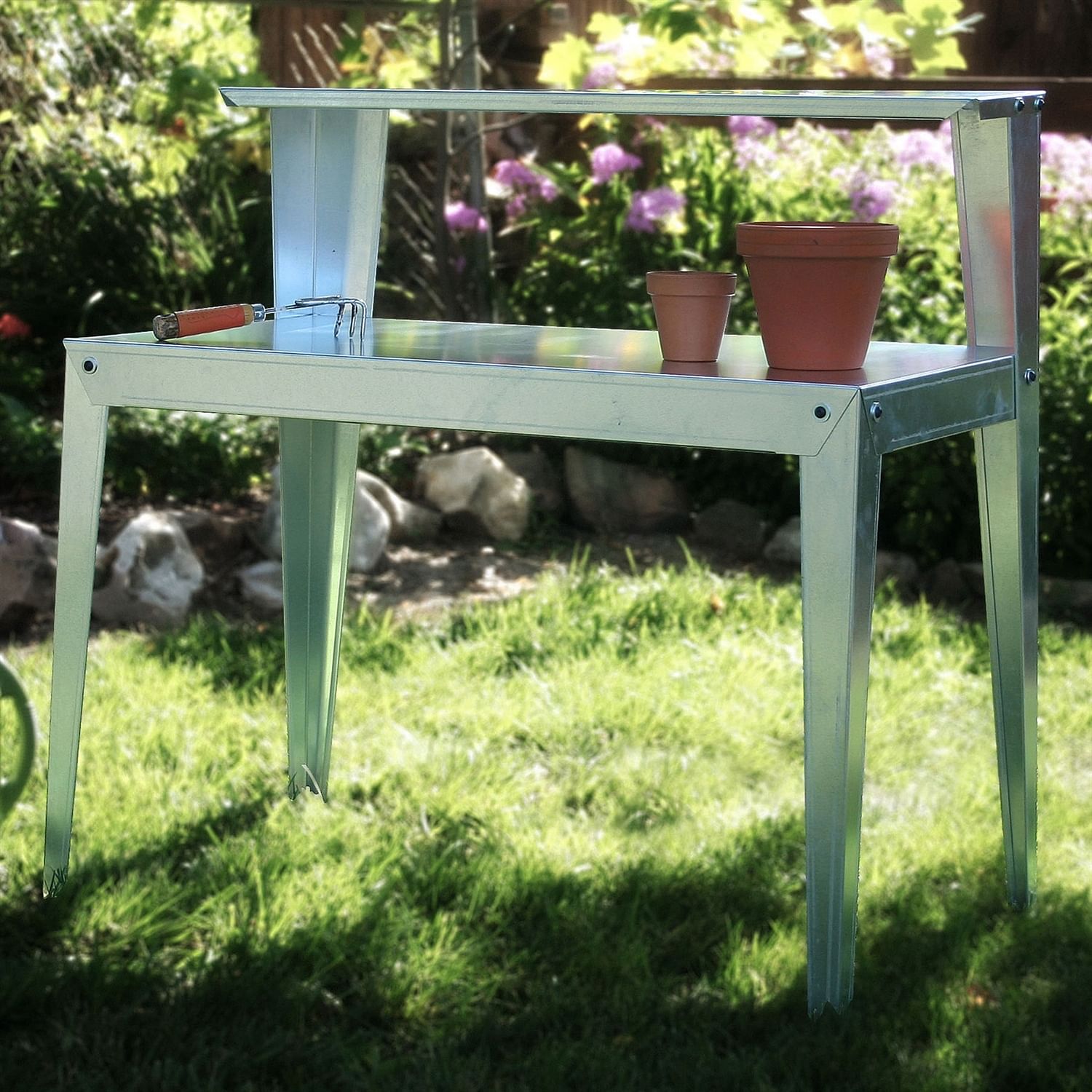 24 x 44 inch Galvanized Steel Top Utility Table Workbench Potting Bench - Free Shipping 