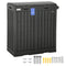 58 Gallon Double Outdoor Garbage Bin with Dual Lid, Plastic Outdoor Waste Trash Can with Ash Holder and Drip Trays