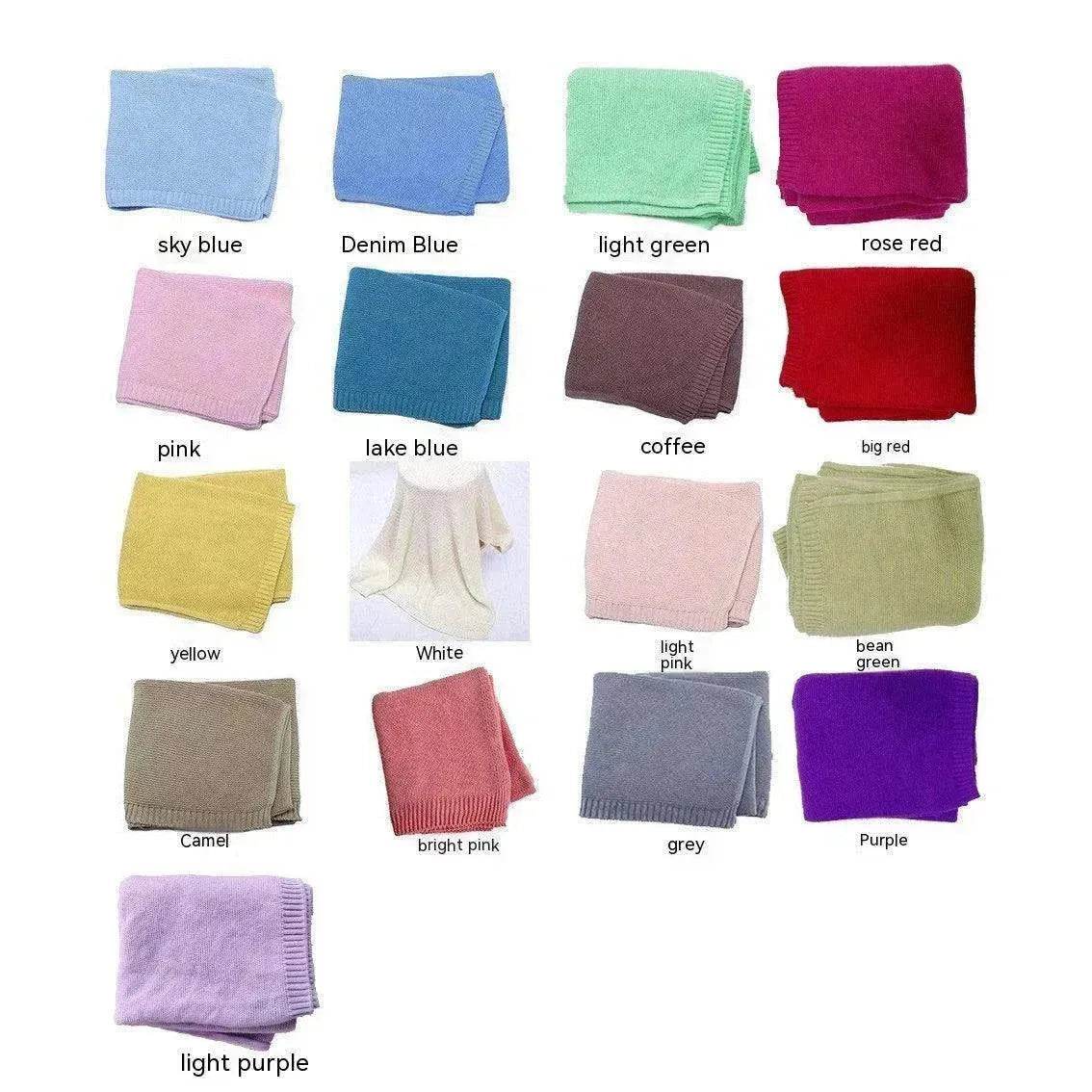 Baby's Stroller Cover Knitted Blanket 