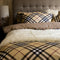 Banff Queen Size Plaid Cotton 6 pc Duvet Cover Set