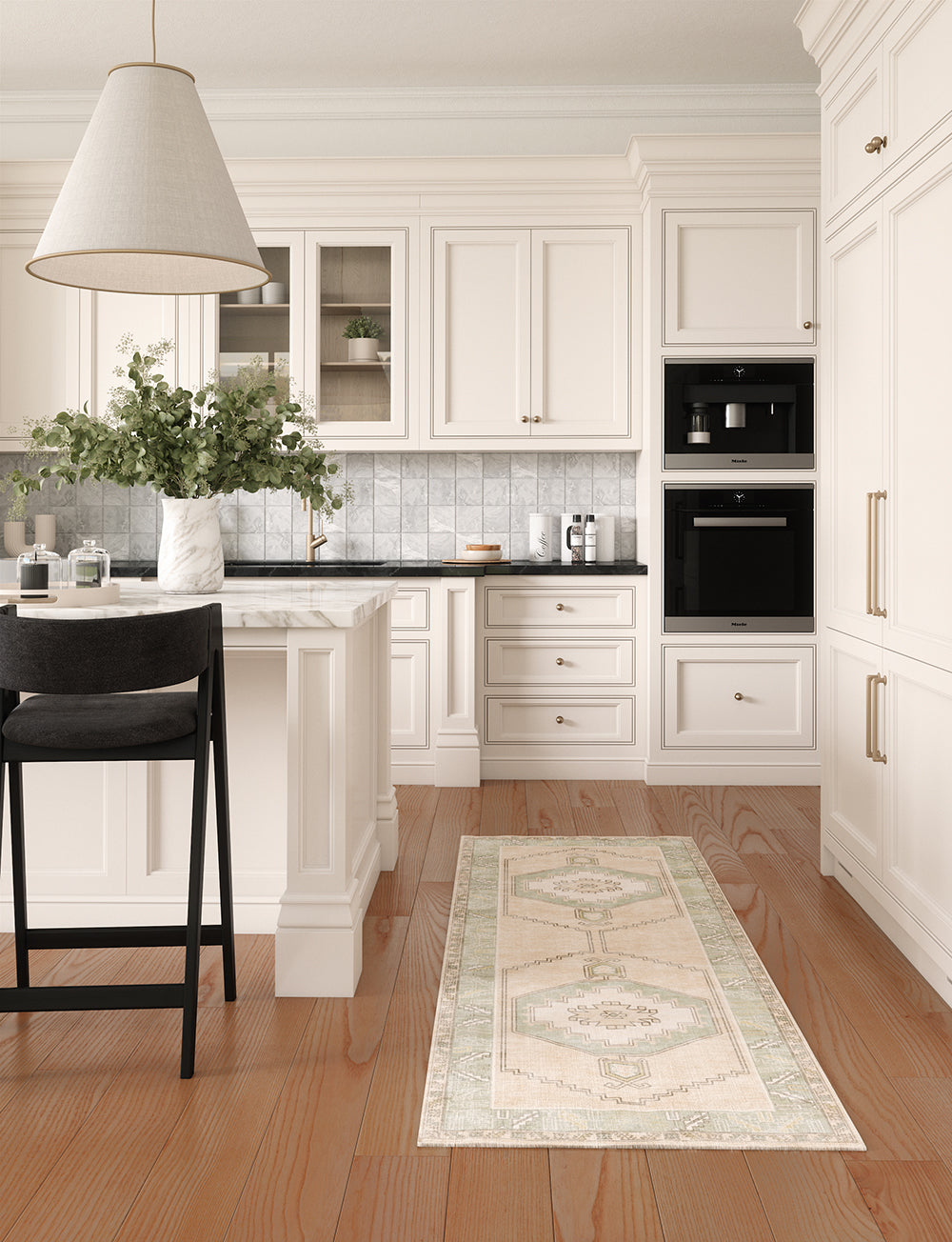 Barbara Light Green Beige Rug 