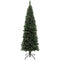 HOMCOM 6ft Artificial Pencil Christmas Tree with 618 Branches, Pinecones, Metal Stand, Realistic Xmas Tree for Home