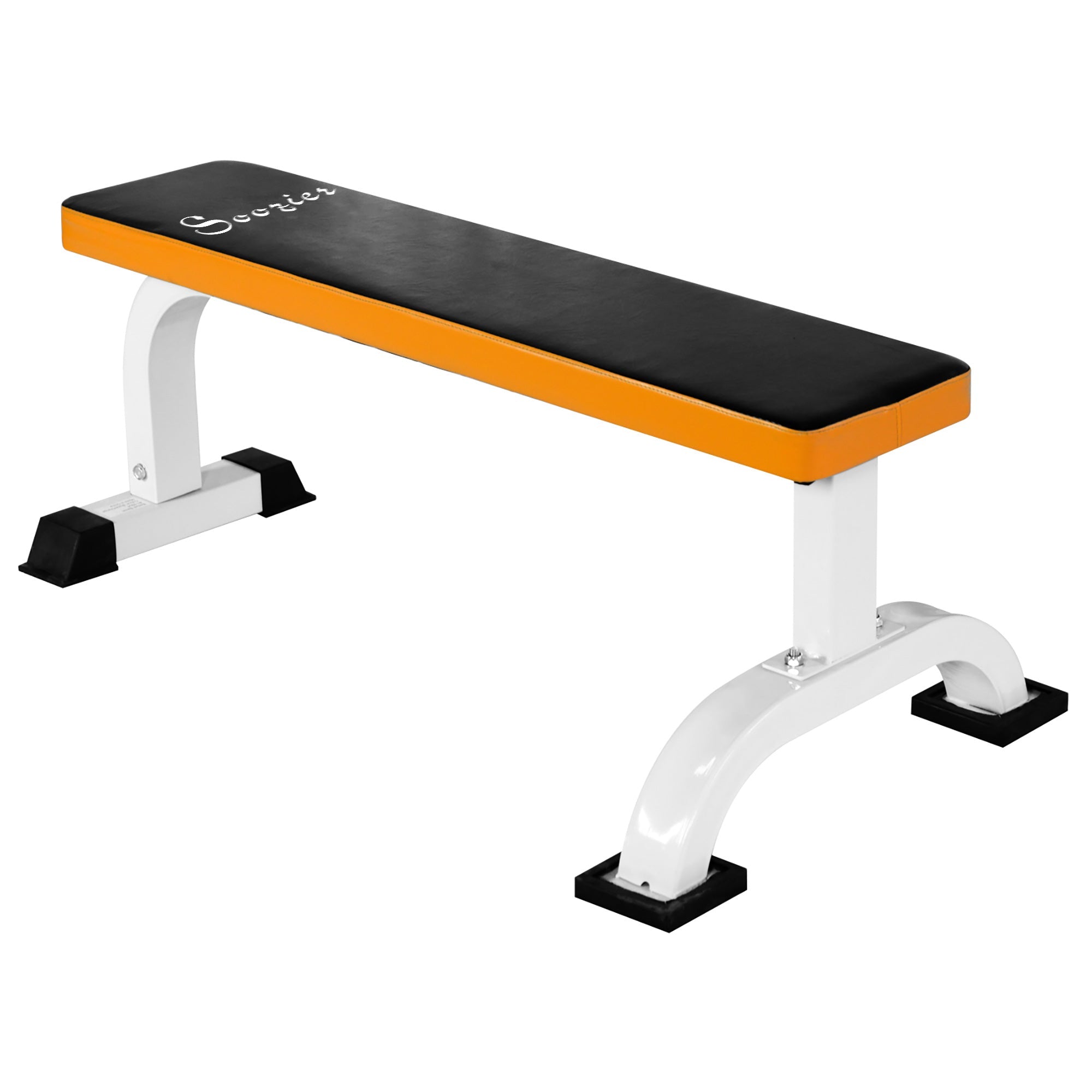 Soozier Home Gym Workout Weight Bench Flat Barbell Bench for Strength Training Utility Board 