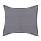 Outsunny 10ft x10ft Square Canopy Sun Sail Shade Garden Cover UV Protector Outdoor Patio Lawn Shelter with Carrying Bag Grey