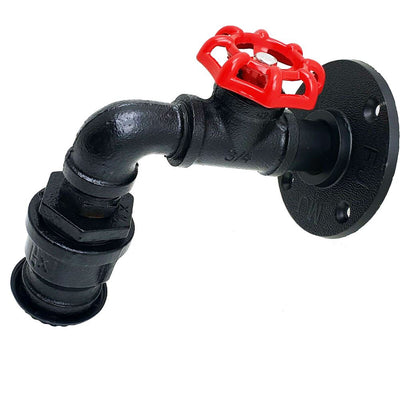 Single-Head Black Water Pipe Wall Lamp~1582 