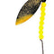 Double Hook Willow Leaf Spinner – Black Striper Blade Lure