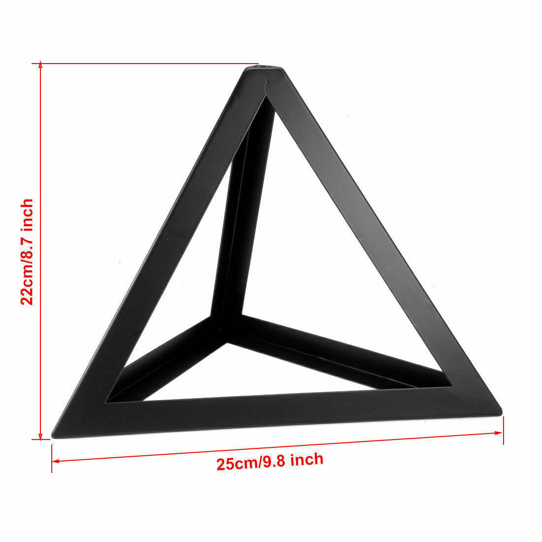 Black triangle metal wire frame lamp Light wire cage~1585 
