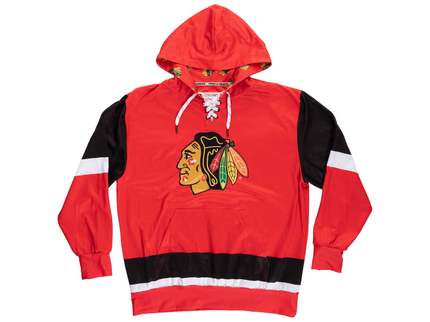 Chicago Blackhawks Hockey Lace Hoodie 