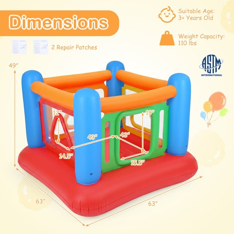 Blow Up Jumping House for Kids with Transparent Side Walls