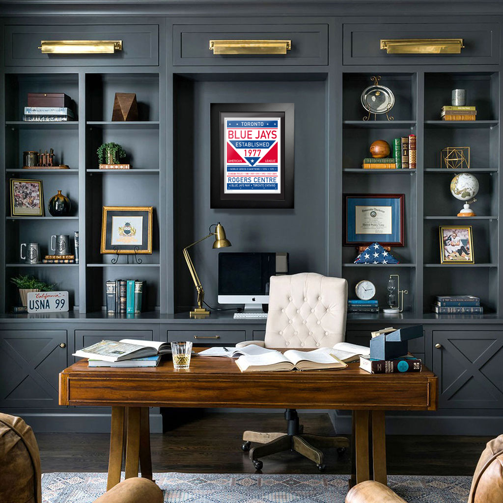 Toronto Blue Jays 12x16 Dual Tone Framed Artwork 