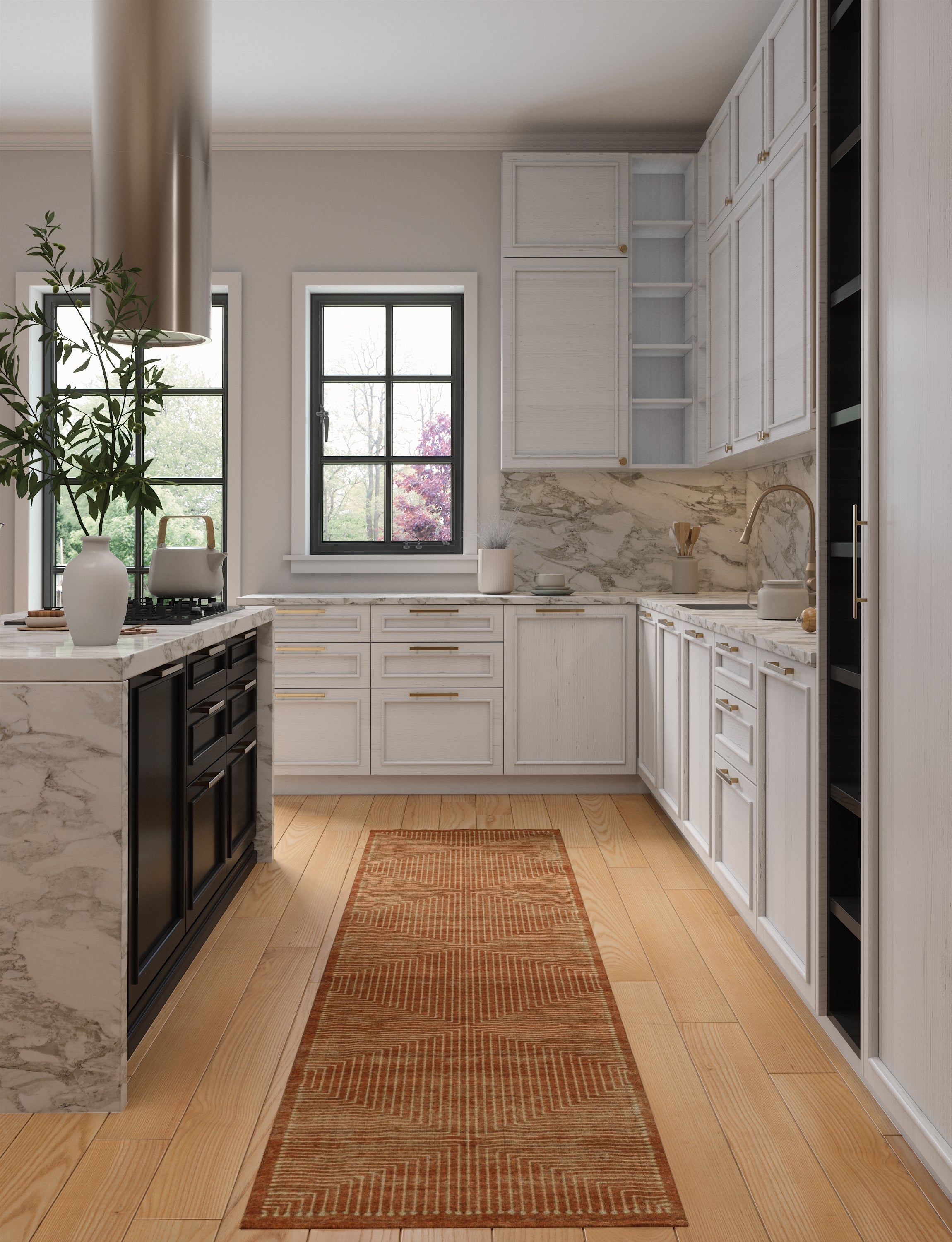 Bond Natural Orange Ivory Rug 