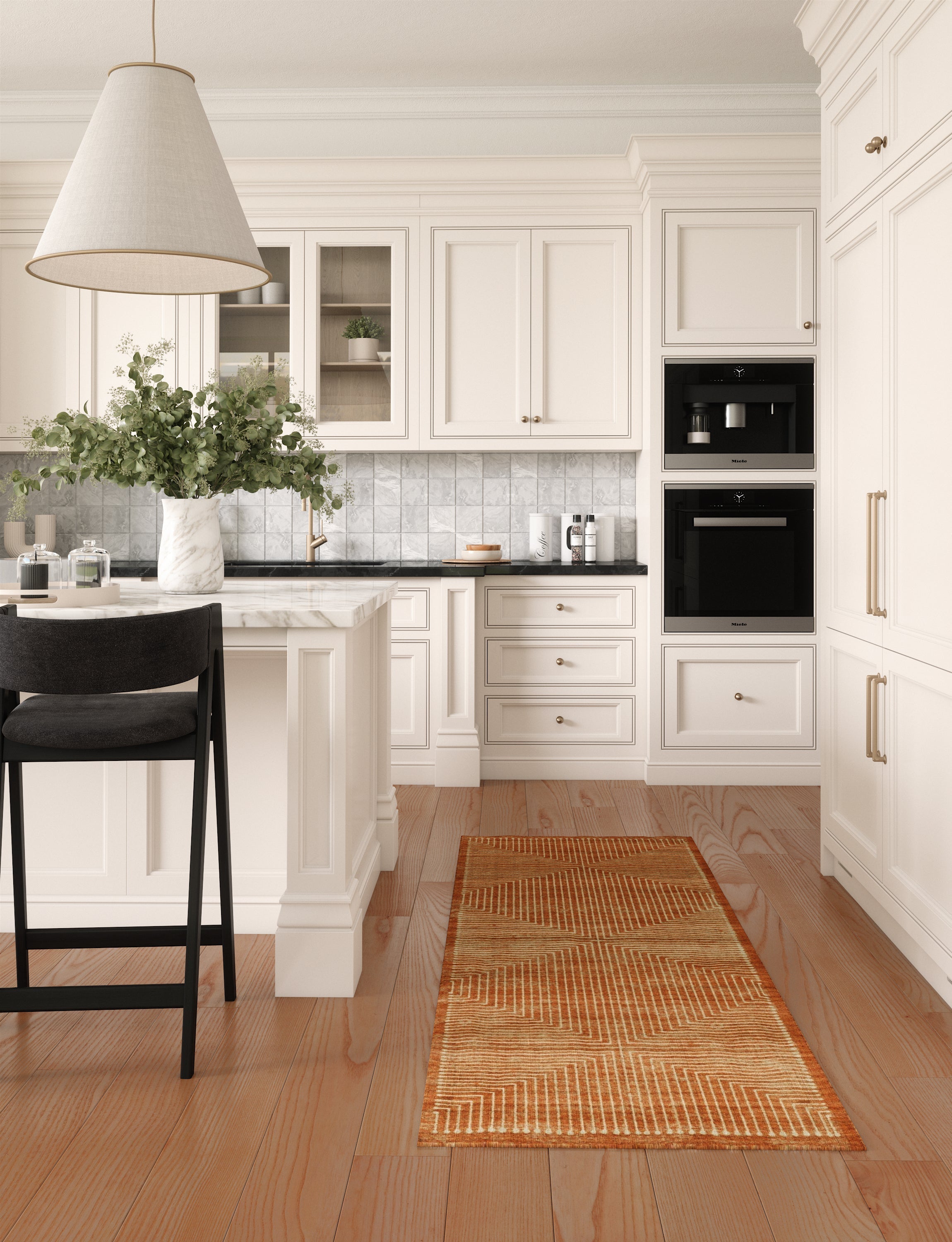 Bond Natural Orange Ivory Rug 