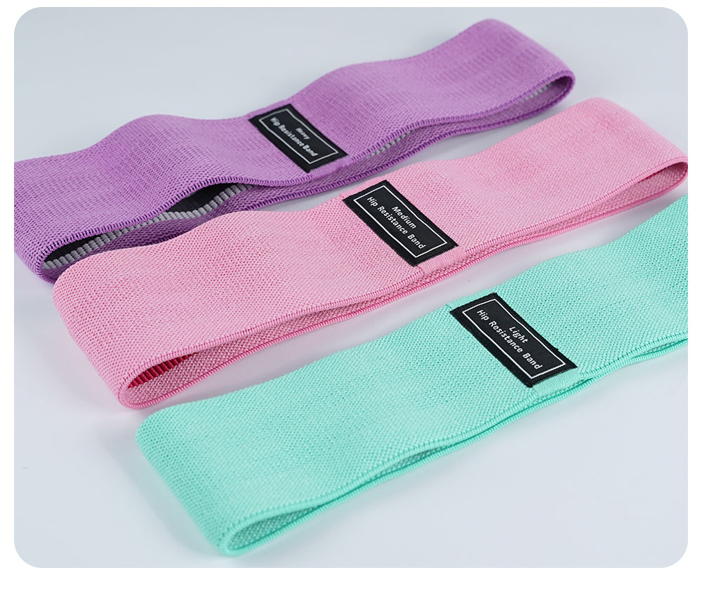 Three Levels Anti-Slip Booty Resistance Bands Set 