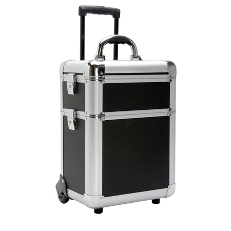 TZ Case Wheeled Two Section Beauty Case Black AB-311T