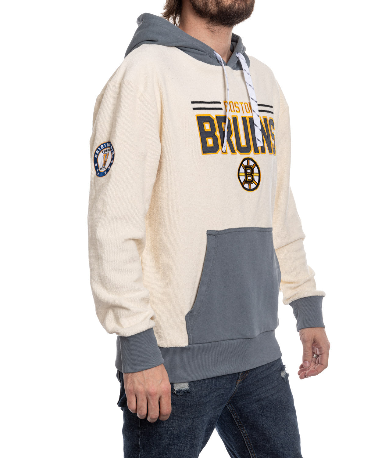 Boston Bruins NHL Unisex Reverse Terry Retro Premium Hoodie 
