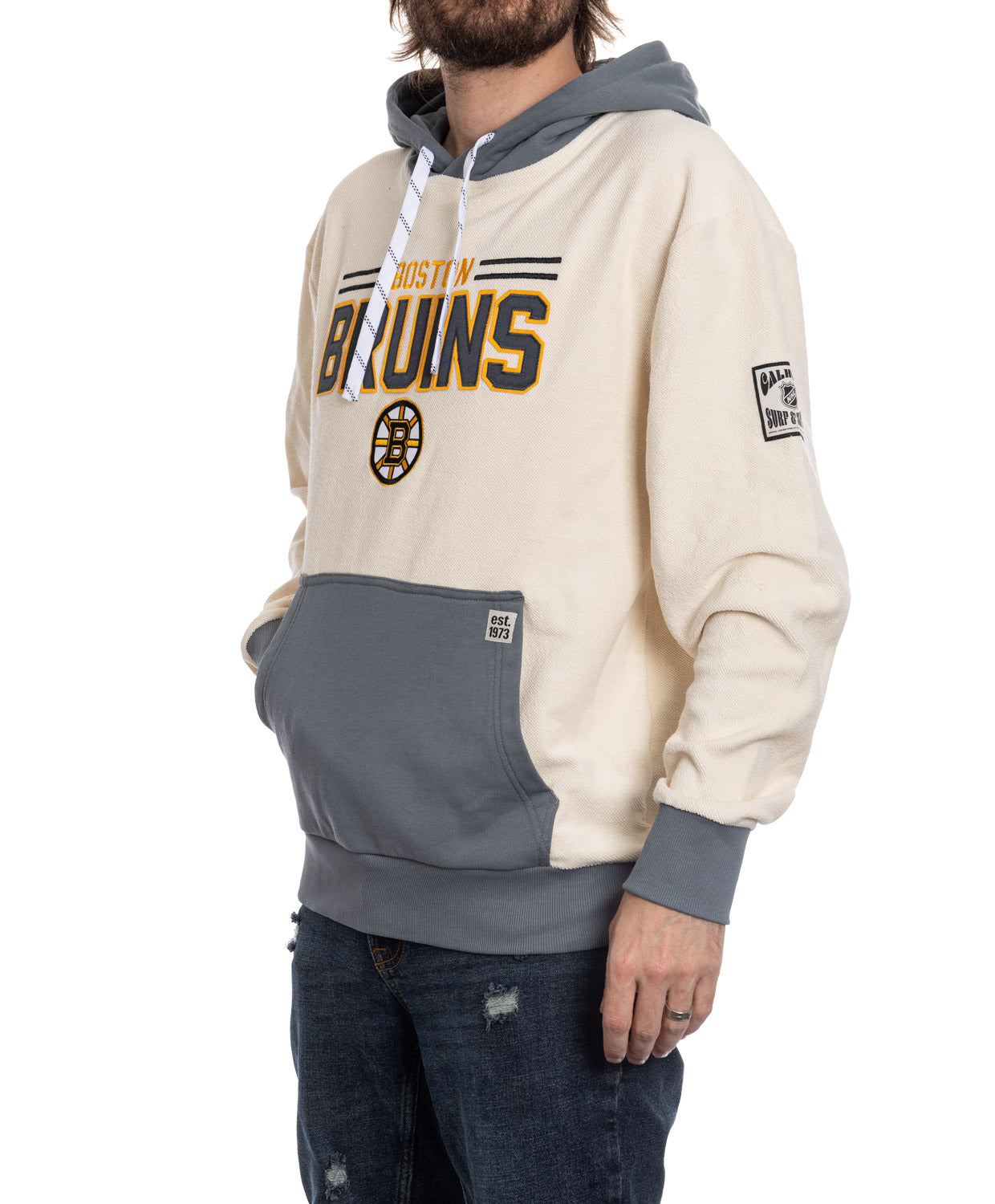 Boston Bruins NHL Unisex Reverse Terry Retro Premium Hoodie 