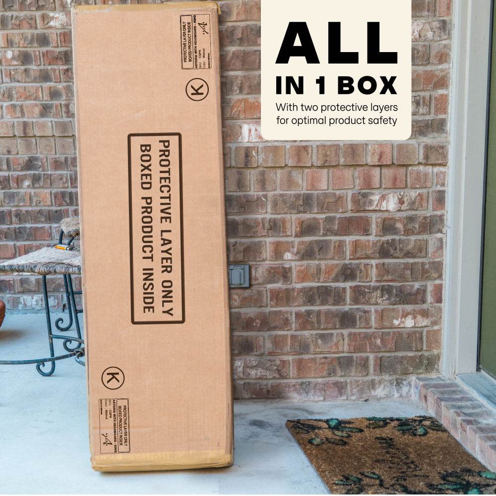 Astoria Upholstered Solid Wood Bed Frame 