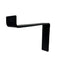S Style Shelf Bracket Black Metal with Mounting Screws and Caps Sold Individually 4 Inch to 12 Inch