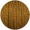 Electric wire 2 core twisted Fabric Brown~1197