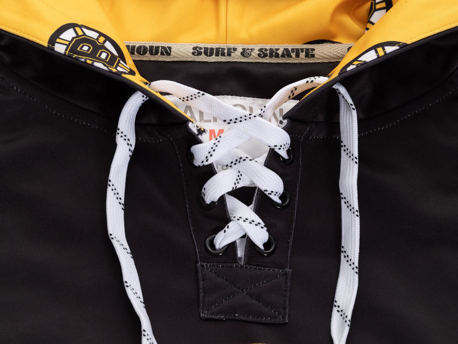 Boston Bruins Hockey Lace Hoodie 