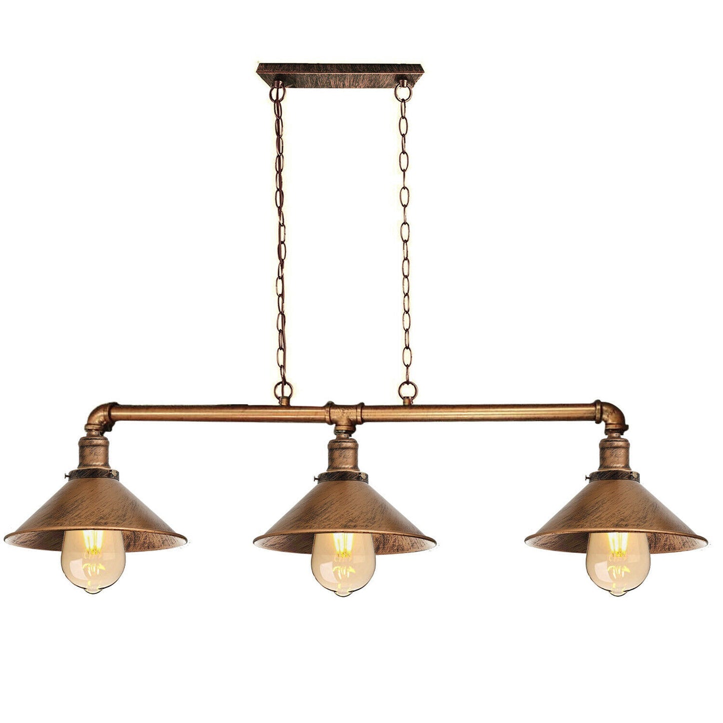 Industrial 3-way Ceiling Pipe Pendant Lights~1159