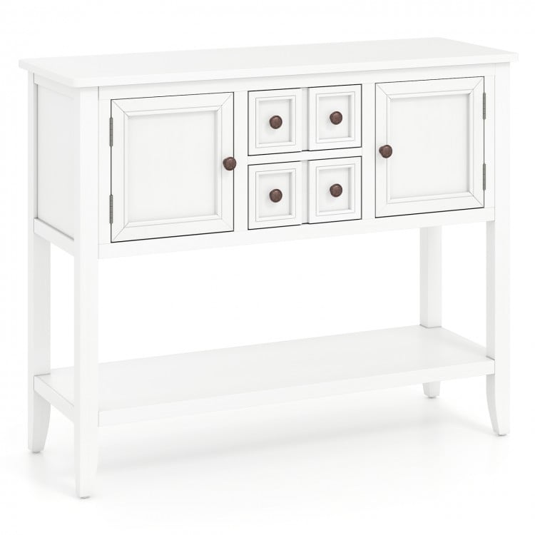 Buffet Sideboard Cabinet with 2 Doors and 2 Drawers-White