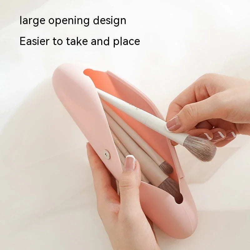 Buggy Bag Travel Portable Makeup Bag – Silicone Handbag for Cosmetics, Toiletries, and Sundries, Nordic Style, Multi-Purpose 