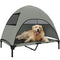 Elevated Dog Bed with Canopy Raised Dog Bed  Washable Mesh Steel Frame 41.7