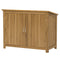 Outsunny Wooden Garden Shed, Compact Outdoor Storage Cabinet with 2 Shelves and 2 Doors for Patio, Deck, Lawn, 43