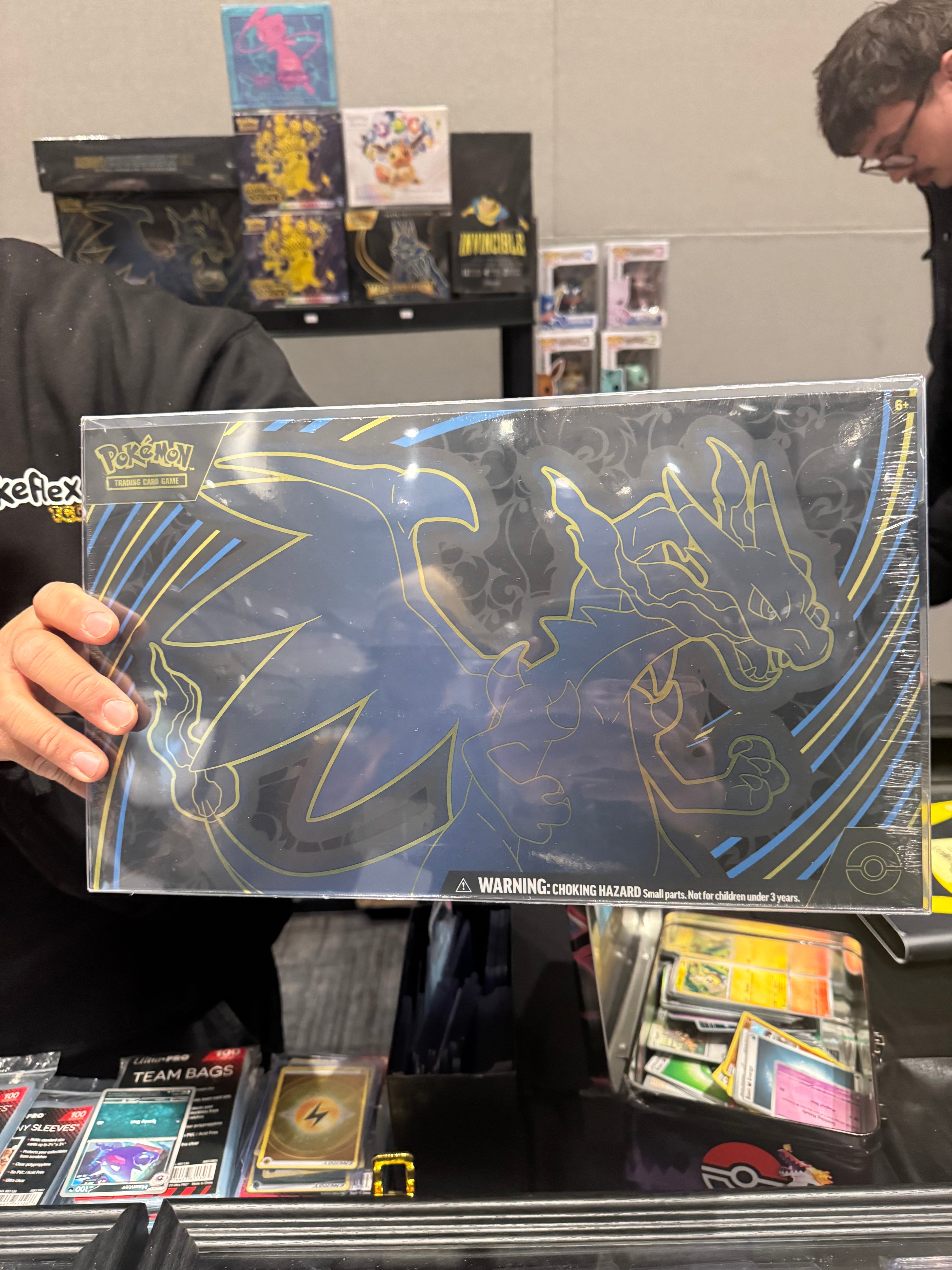 Protector for Pokémon 151 UPC & Mega Charizard EX Ultra-Premium Collection – Fits New Charizard Premium Playmat Box (2-Pack) 