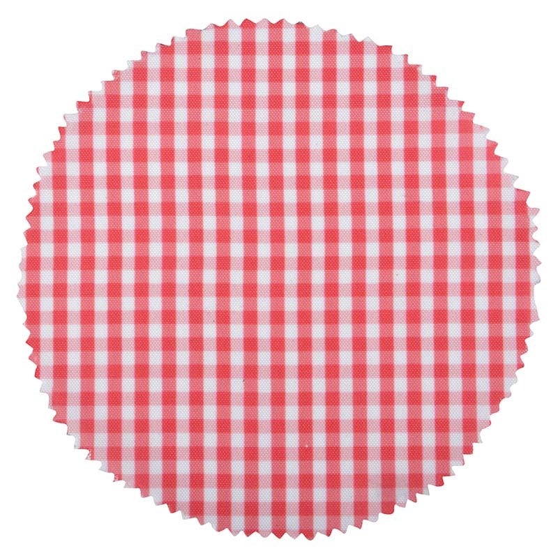 Red/White Checked Jar Covers 