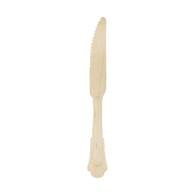 Wooden disposable knife set of 