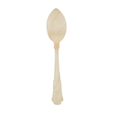 Wooden Disposable Spoon Set of 8 