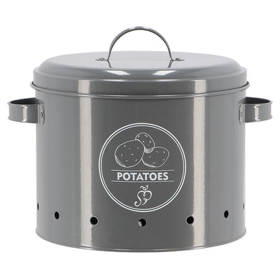 Storage Tin Potato Anthracite 