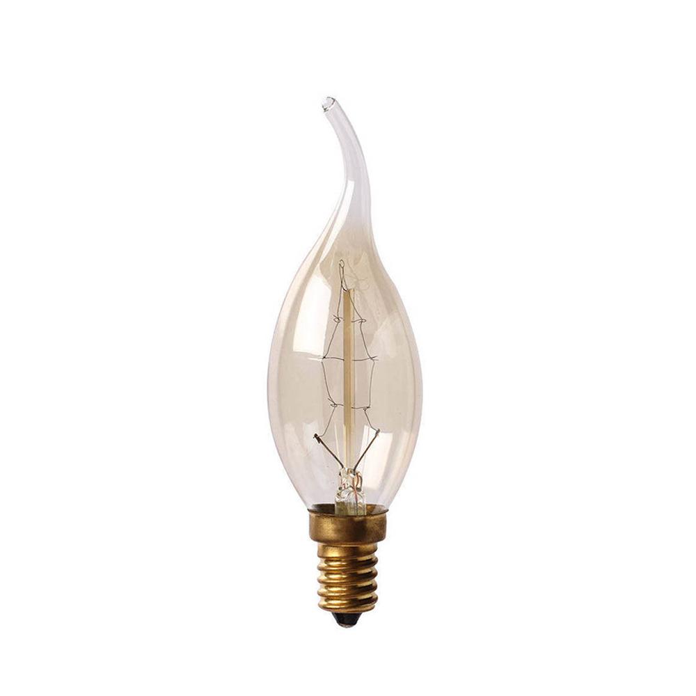 C35 E14 60W Vintage Bulb Pack 1 / 2 / 3 / 5 - 1637